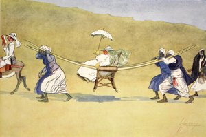 金星の通過、「エジプトの光の側」、1908年 作： Lance Thackeray